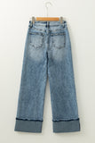 High Rise Button Fly Jeans