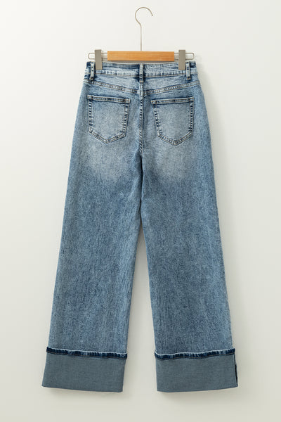 High Rise Button Fly Jeans