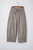 Leopard Wide Leg Jeans