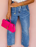 Cropped Barrel Jeans