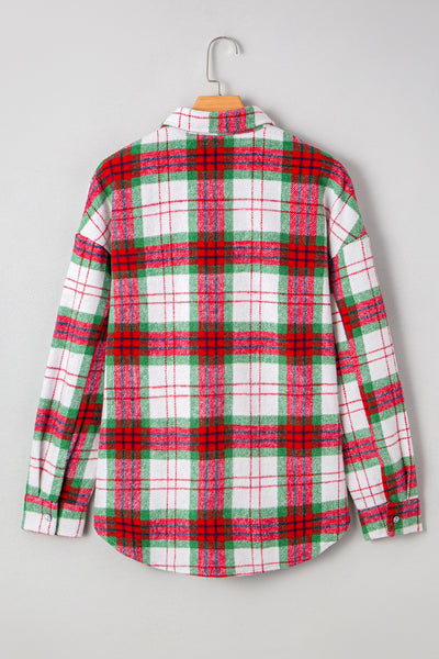 Red Plaid Flannel Shacket