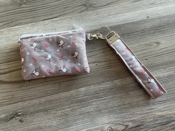 Combo Mini Wallet Keychain Wristlet