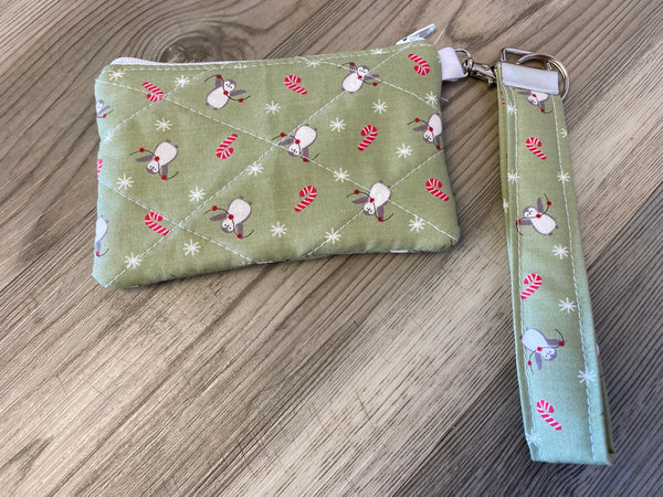 Combo Mini Wallet Keychain Wristlet