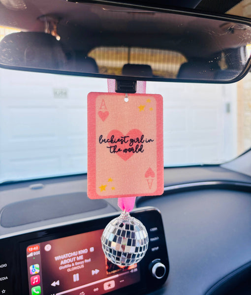 Lucky Girl Felt Freshie Air Freshener