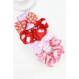 Heart Scrunchie and Sequins Ribbon Hair Clip