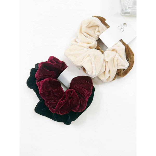 Velvet DUO Soft Textured Scrunchie