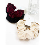 Velvet DUO Soft Textured Scrunchie