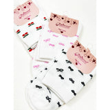 Bow and Cherry Print Everyday Socks