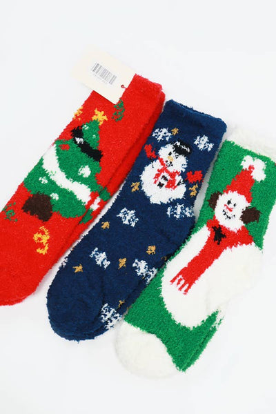 Plush Cozy Christmas Socks