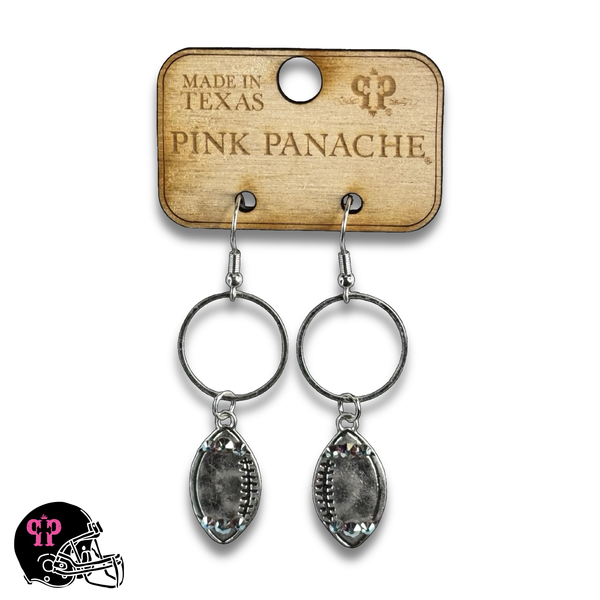 Football Game Day earring with Austrian crystals