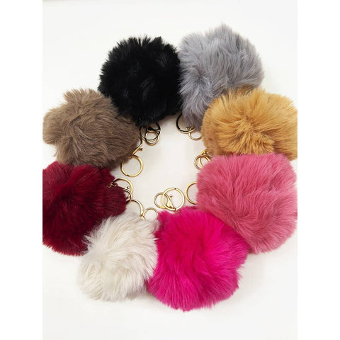 Jumbo Pom Pom Keychain