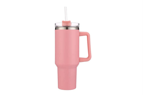 Solid Pink 40 oz Tumbler Cup