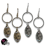 Football Game Day earring with Austrian crystals