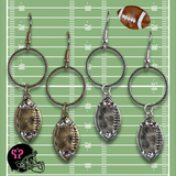 Football Game Day earring with Austrian crystals