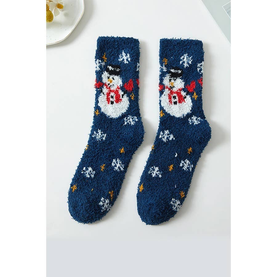 Plush Cozy Christmas Socks