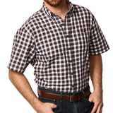 Classic Cotton Vented Plaid Shirt by Game Guard