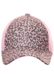 C.C. Leopard Glitter Pony Trucker Cap
