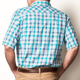 Classic Cotton Vented Plaid Shirt by Game Guard