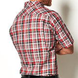 Classic Cotton Vented Plaid Shirt by Game Guard
