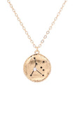 Engraved Star Sign Necklace