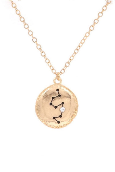 Engraved Star Sign Necklace