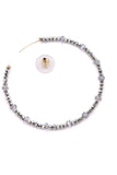 Faceted Bead Ring Earrings