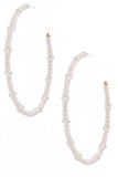 Faceted Bead Ring Earrings