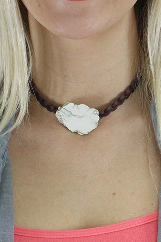 Stone Braided Choker