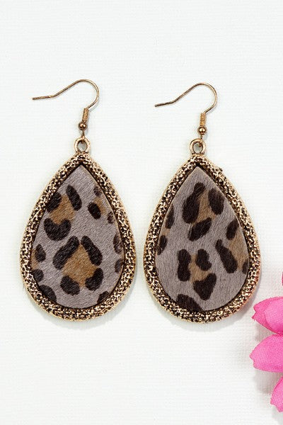 Animal Hide Earrings