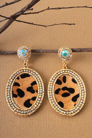 Leopard Hide/Print Earrings