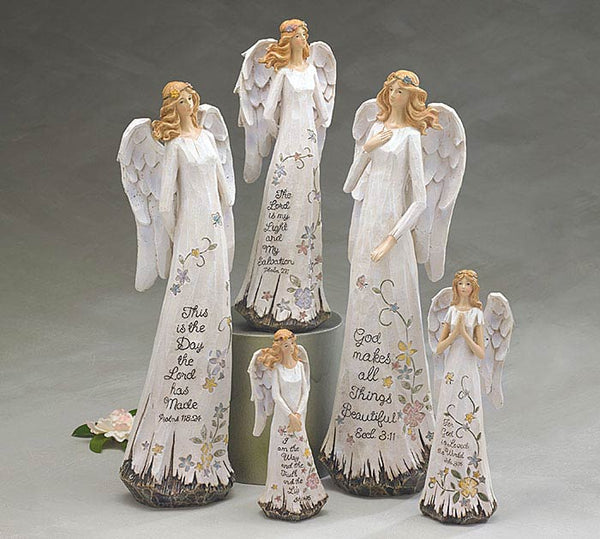 SPRING HOLY MESSAGES ANGEL FIGURINE