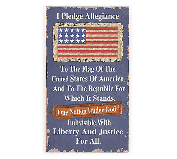 Pledge of the Allegiance Wall Hanging