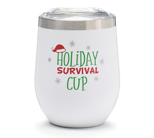 WINE STAINLESS HOLIDAY SURVIVAL CUP
