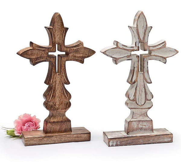 Wooden Shelf Cross