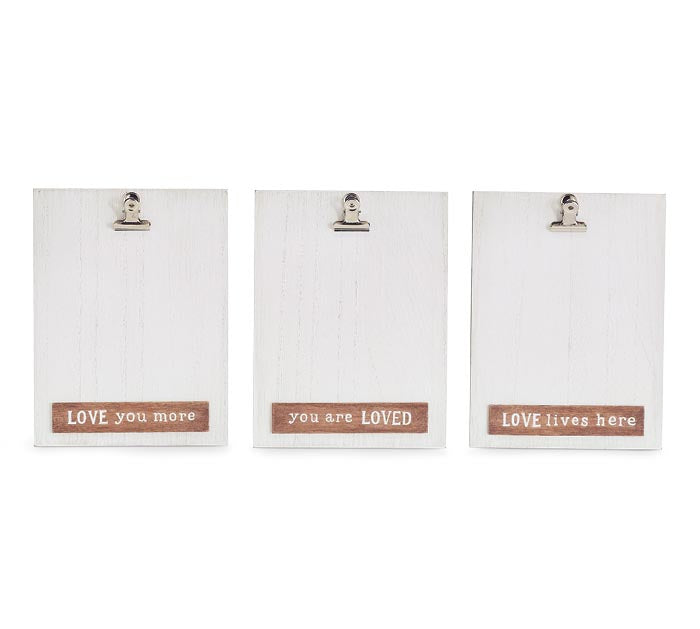 CLIP FRAME WITH ASSORTED MESSAGE BARS