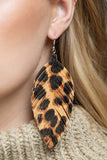 Leather Leaf Earrings