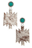 CUT PATTERN DROP EARRING