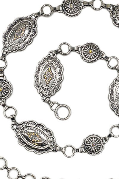 CONCHO AZTEC CHAIN BELT