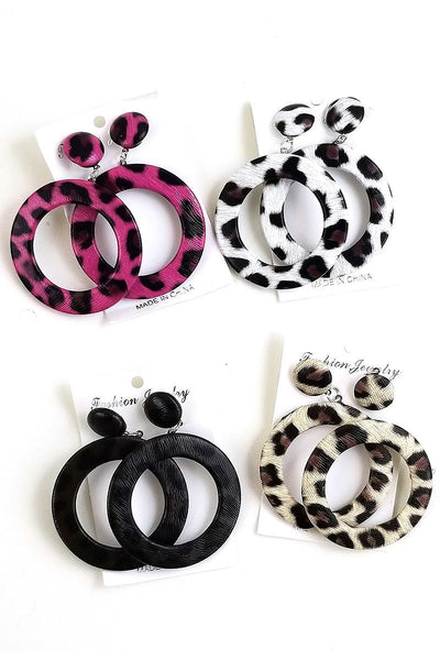 Leopard Dangle Earring
