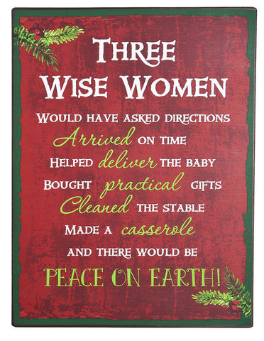Three Wise Women Holiday Plaque