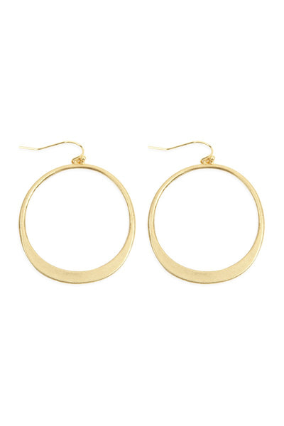 OPEN CIRCLE DROP EARRINGS