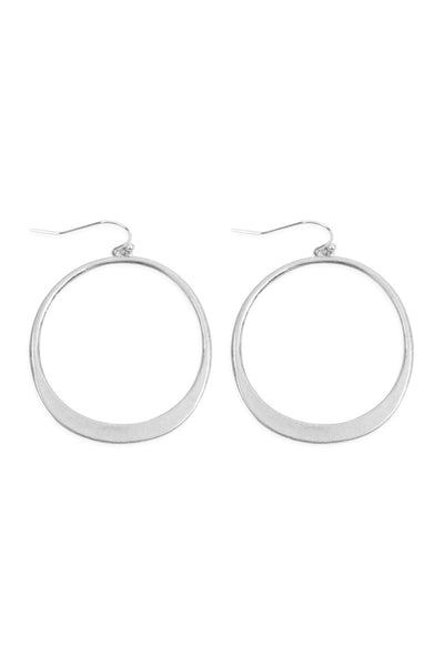 OPEN CIRCLE DROP EARRINGS