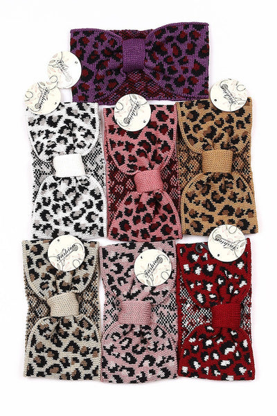Leopard Knitted Headwrap