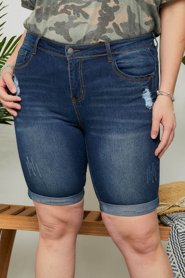 "Curvy Island" Bermuda Shorts