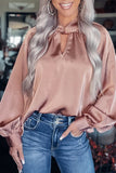 "The Twist" Satin Blouse