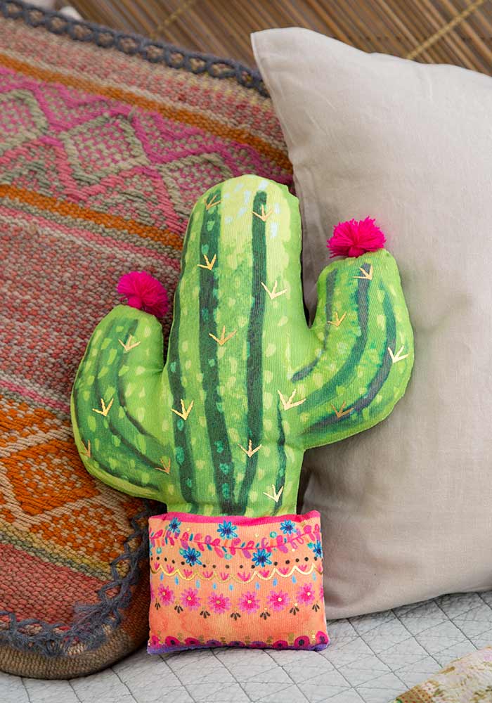 "Happy Cactus' Pillow by NL