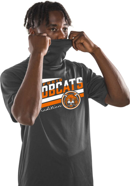 "Bobcat Tradition" Tee w/ Built In Face Mask