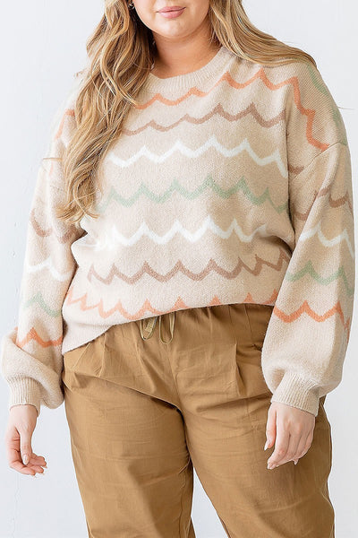 "The Wave" Curvy Sweater
