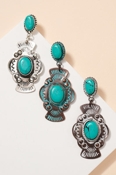 "Turquoise Love" Earrings