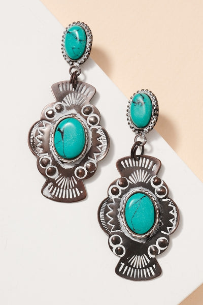"Turquoise Love" Earrings